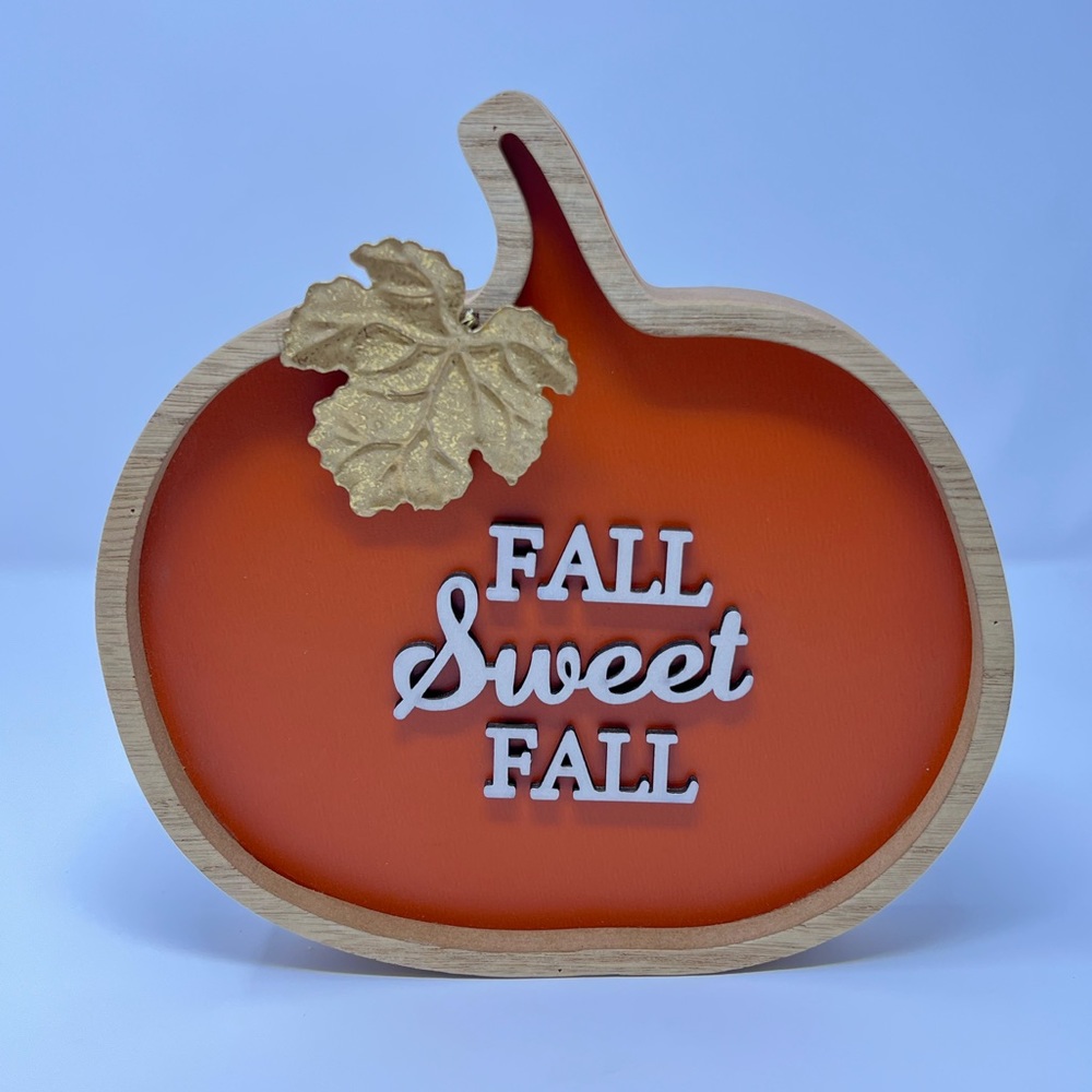 Pumpkin Tabletop Fall Home Decor Sign Thanksgiving Autumn Halloween Decorations